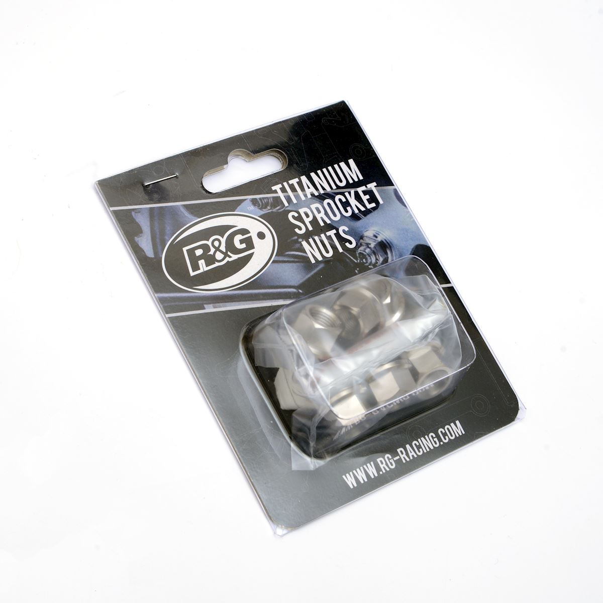 Titanium Sprocket Nuts M8x1.25 (6-piece set)