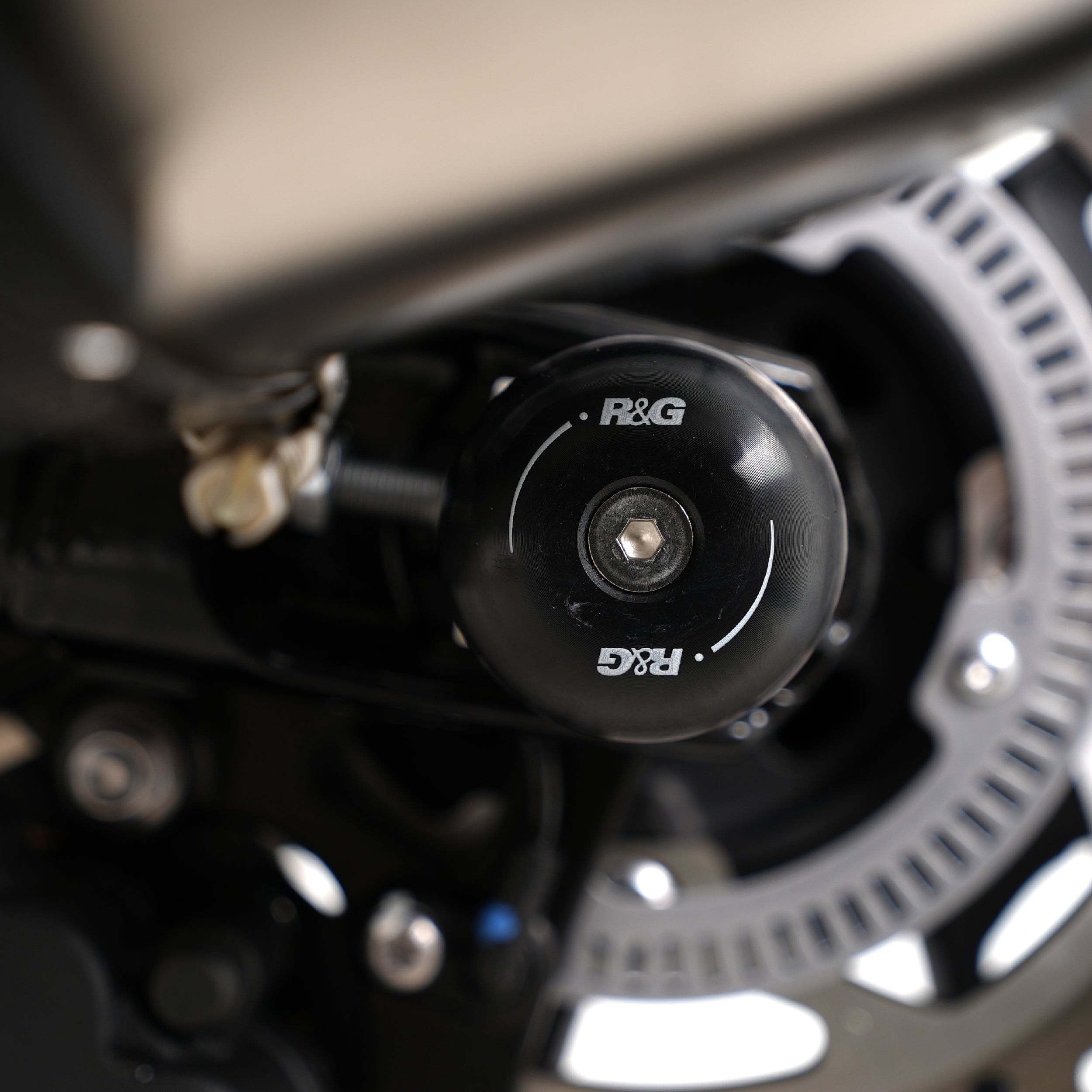 Swingarm Protectors for the Triumph Thruxton 1200 '16-, Thruxton 1200R '16-, Triumph Street Twin '16-, Speed Twin 1200 '19-'21, Speed Twin 900 '22- '24, and 5 others