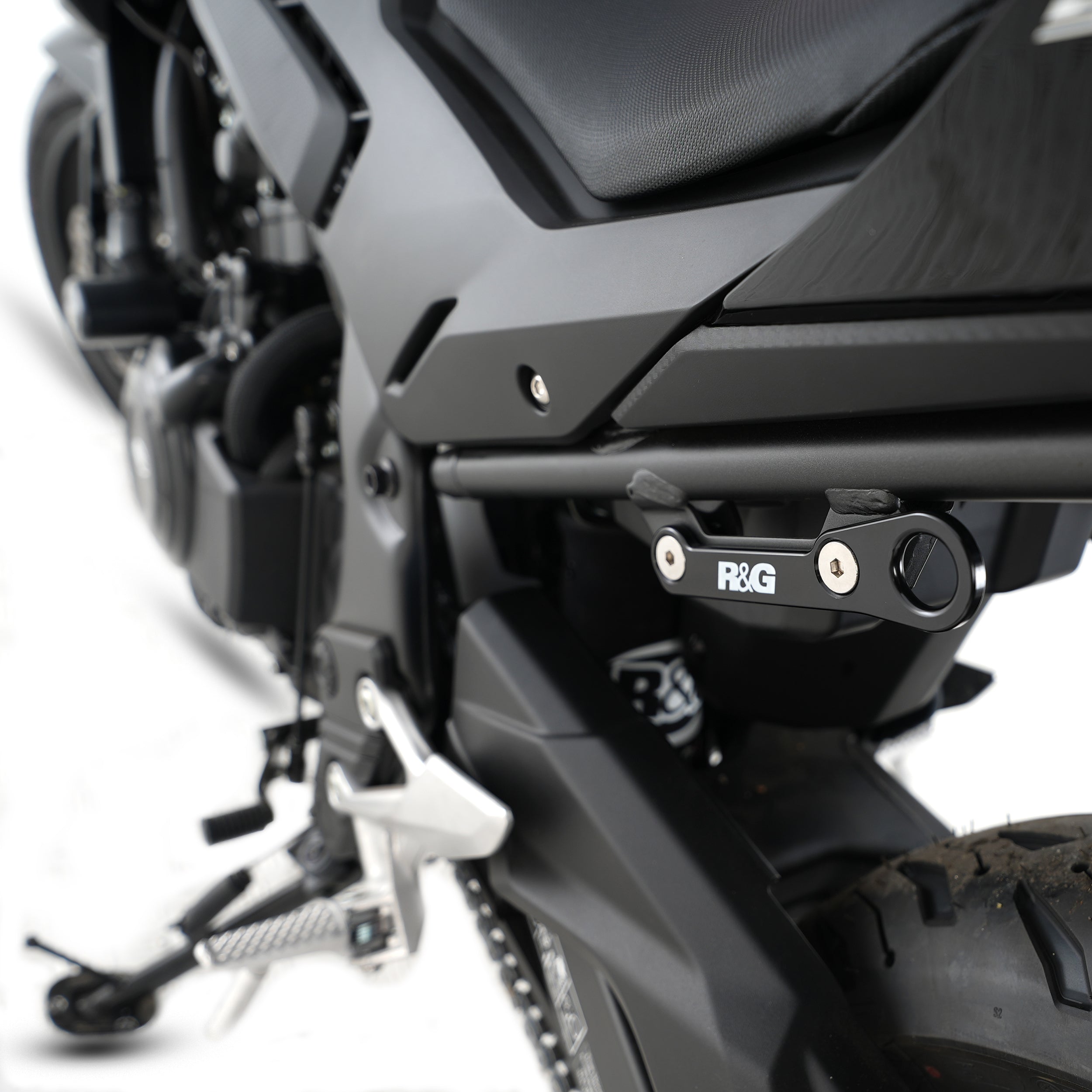 Tie-Down Hook for the Honda CBR500R '16-, CB500F '19-'23 , CB400X '19-, CB500X '19- , NX500 '24- & Yamaha MT-125 '20-, Honda CB500 Hornet '24-