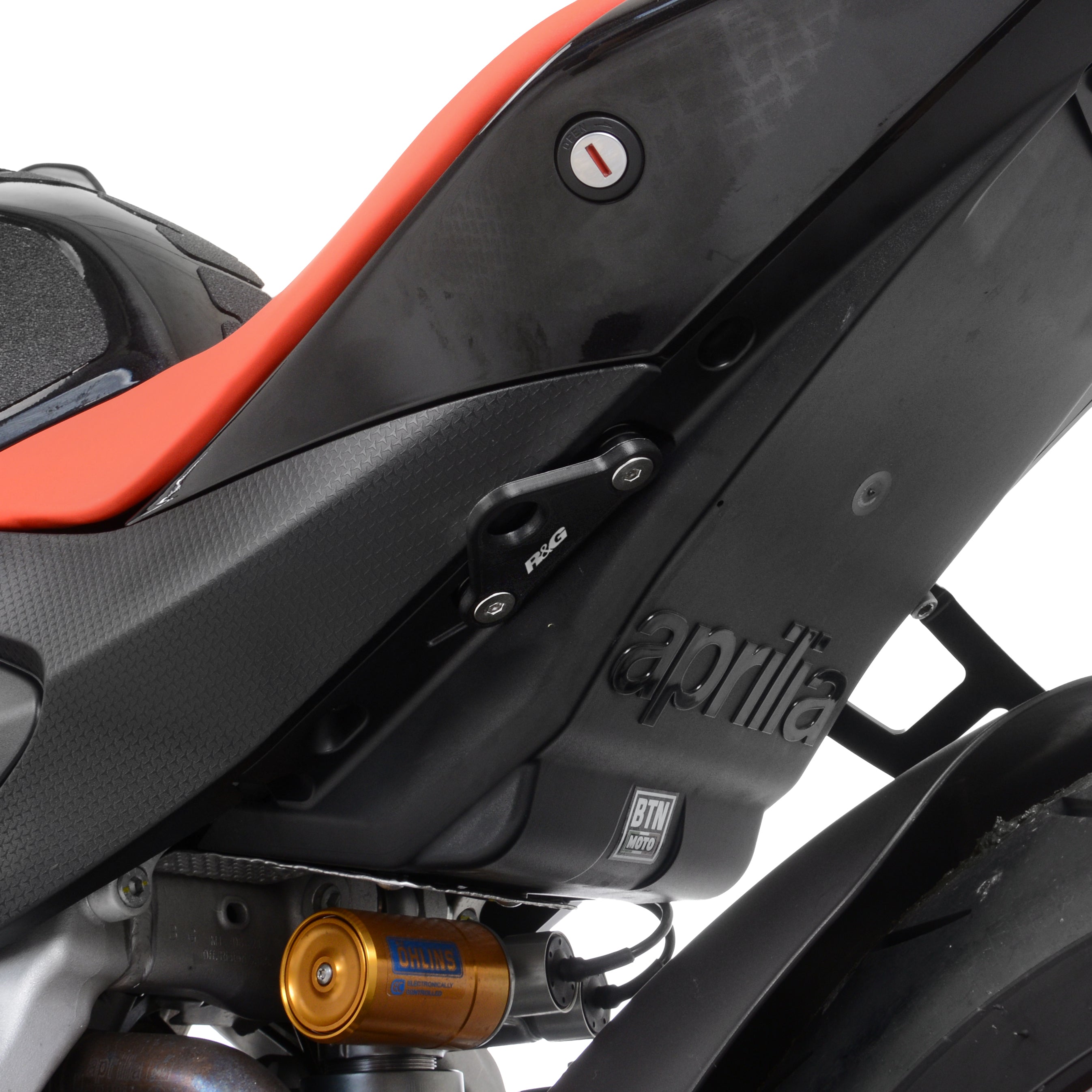 Tie-Down Hooks for the Aprilia Tuono V4 1100 '21- '24, Tuono V4 1100 Factory '21- & RSV4 1100 (Factory) '21- '24