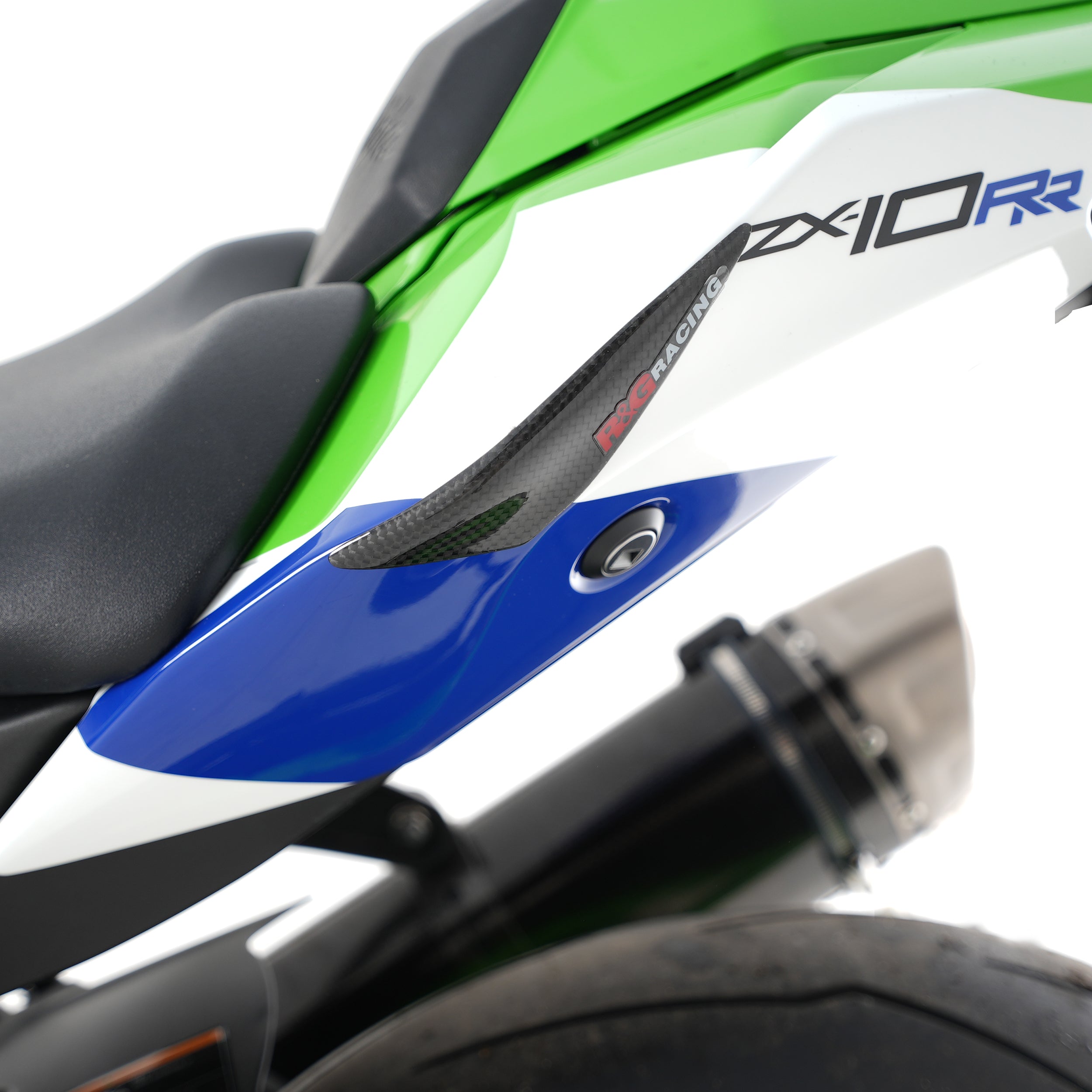 Carbon Fibre Tail Sliders for Kawasaki ZX-10R '21-25 & ZX-10RR '21-25.