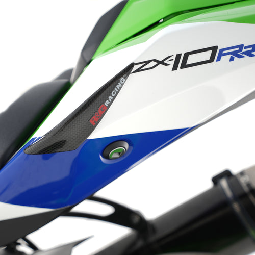 Carbon Fibre Tail Sliders for Kawasaki ZX-10R '21-25 & ZX-10RR '21-25.