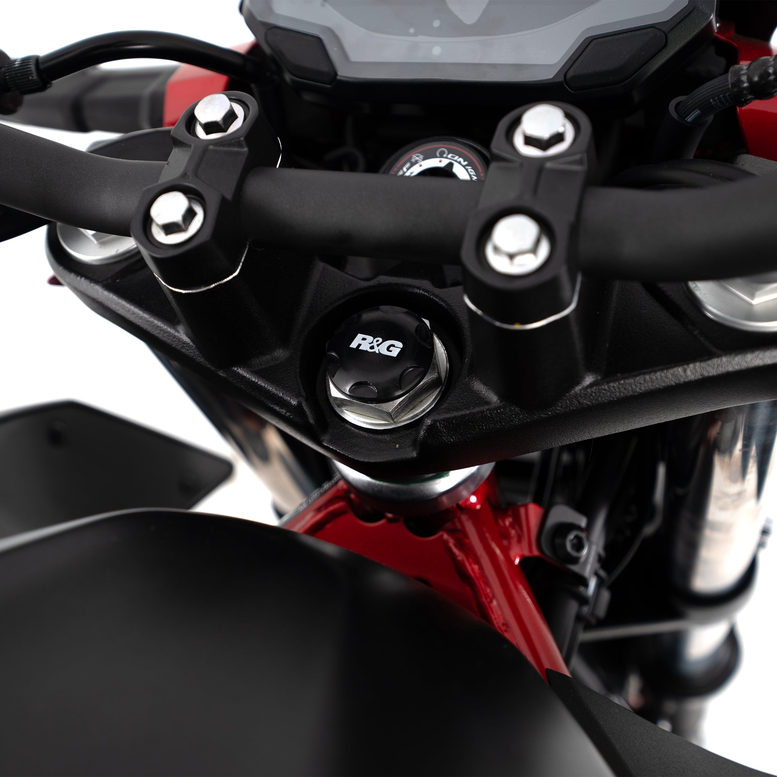 Top Yoke Cap for Kawasaki Ninja 250/400 '18-, Z400/ Z250 '19-, Indian FTR1200S '19-25 and 3 more models.