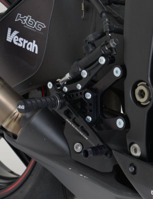 Adjustable Rearsets for Kawasaki ZX6R '07- RACE SETUP