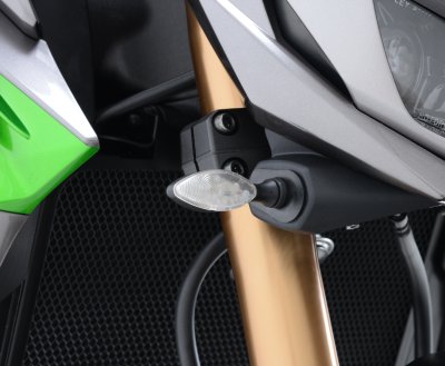 Front Indicator Adapter Kit for the Kawasaki Z1100 '26-,  Ninja 250 ('13-'17) Z1000 '14-, Z125, Z650 and Z300 models
