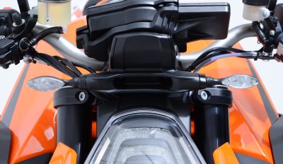 Front Indicator Adapter Kit for the KTM 1290 Superduke '14- '24, KTM 790 Duke '18-, 790 Adventure '19-'22, 1290 Super Duke R '20- '24 & KTM 890 Adventure '20-'22