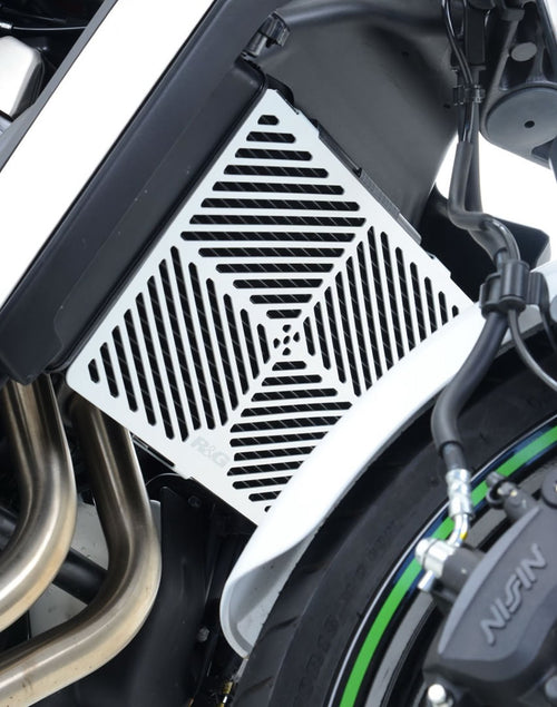 Brushed Aluminium Radiator Guard for the Kawasaki Vulcan S '15- '24 & Vulcan Cafe '18-