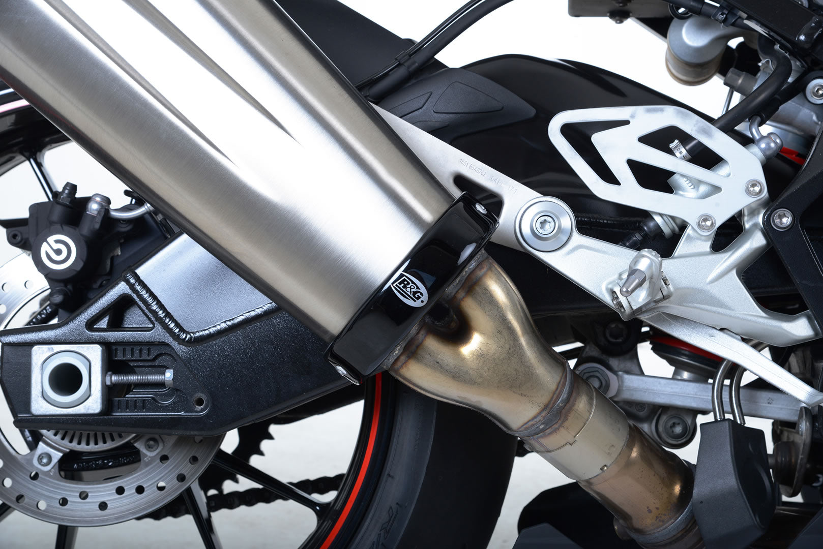 Exhaust Protector for the BMW S1000RR '15-'18 & Honda GB350S '25- (front of muffler type)