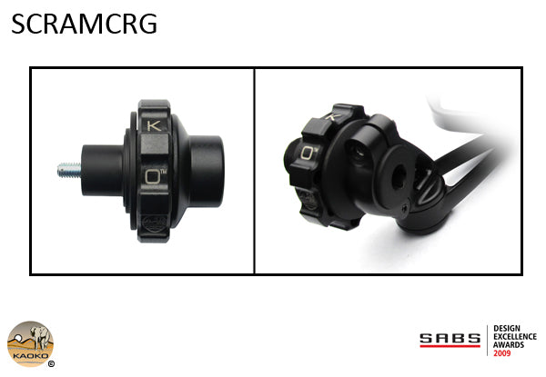 Kaoko Throttle Stabilizer for the Triumph Scrambler 900 (-2014) Bonneville SE-900 With Mag wheels (-2014) (All with CRG Mirrors)