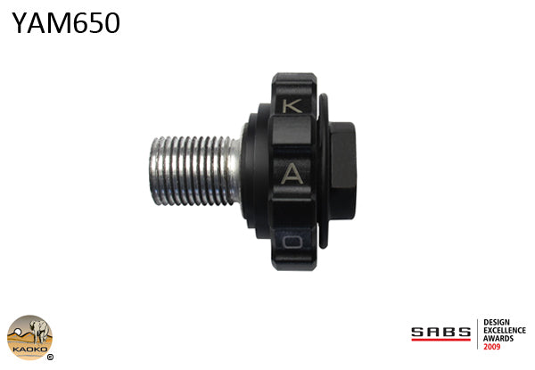 Kaoko Throttle Stabilizer for the Yamaha Tracer MT09 and FJ-09  (2014-2015) both with OEM hand guards. Also for use with Barkbuster Hand guards