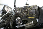 Leather Deluxe Motorcycle Gloves - Black